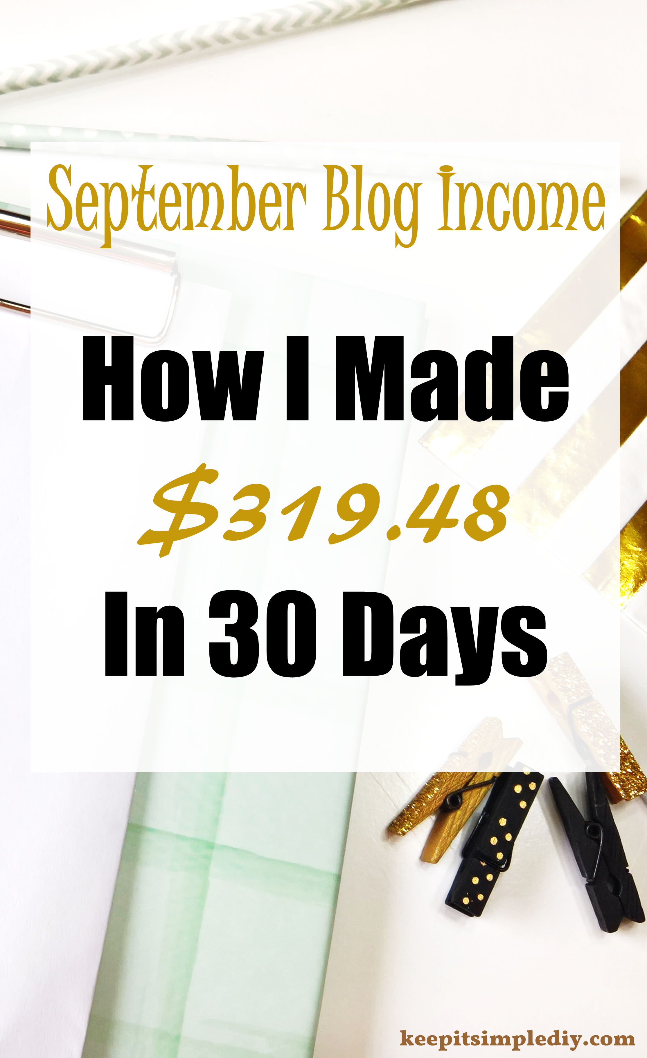 September 2017 Blog Income Report