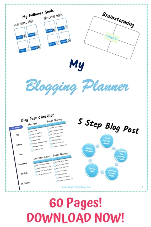  Blogging Planner