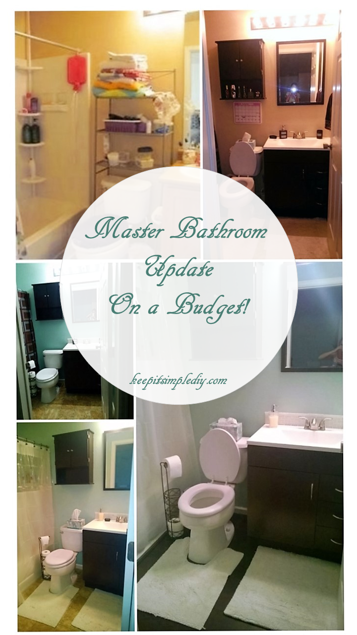 Master Bathroom Update On a Budget