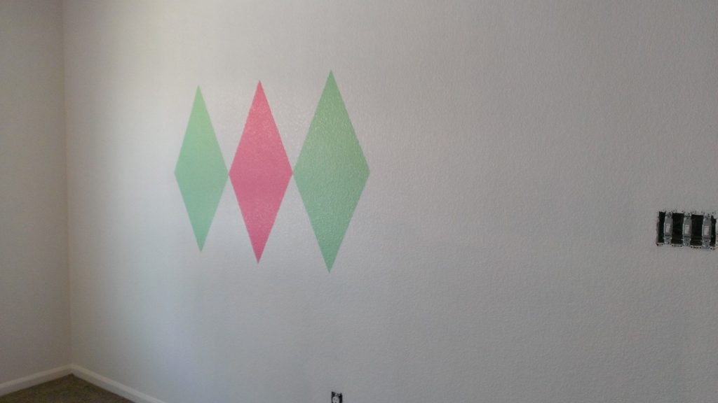 How to Paint a Diamond Accent Wall Keep it Simple, DIY