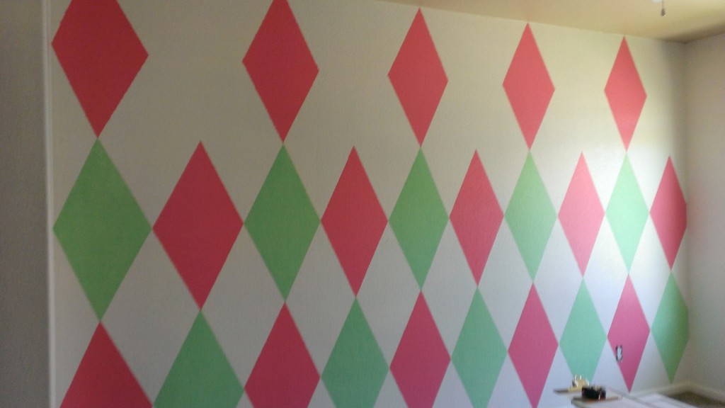 How to Paint a Diamond Accent Wall Keep it Simple, DIY
