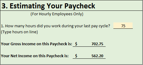 Estimating Your Paycheck