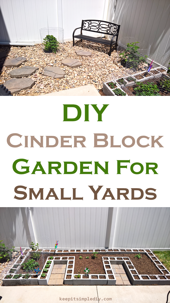 DIY Cinder Block Garden for Small Yards