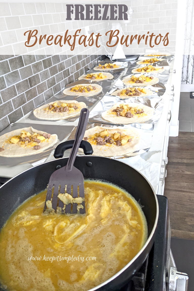 Freezer BREAKFAST bURRITOS You'll Love Keep it Simple, DIY