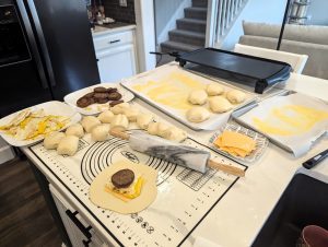 Stuffed English Muffin Process