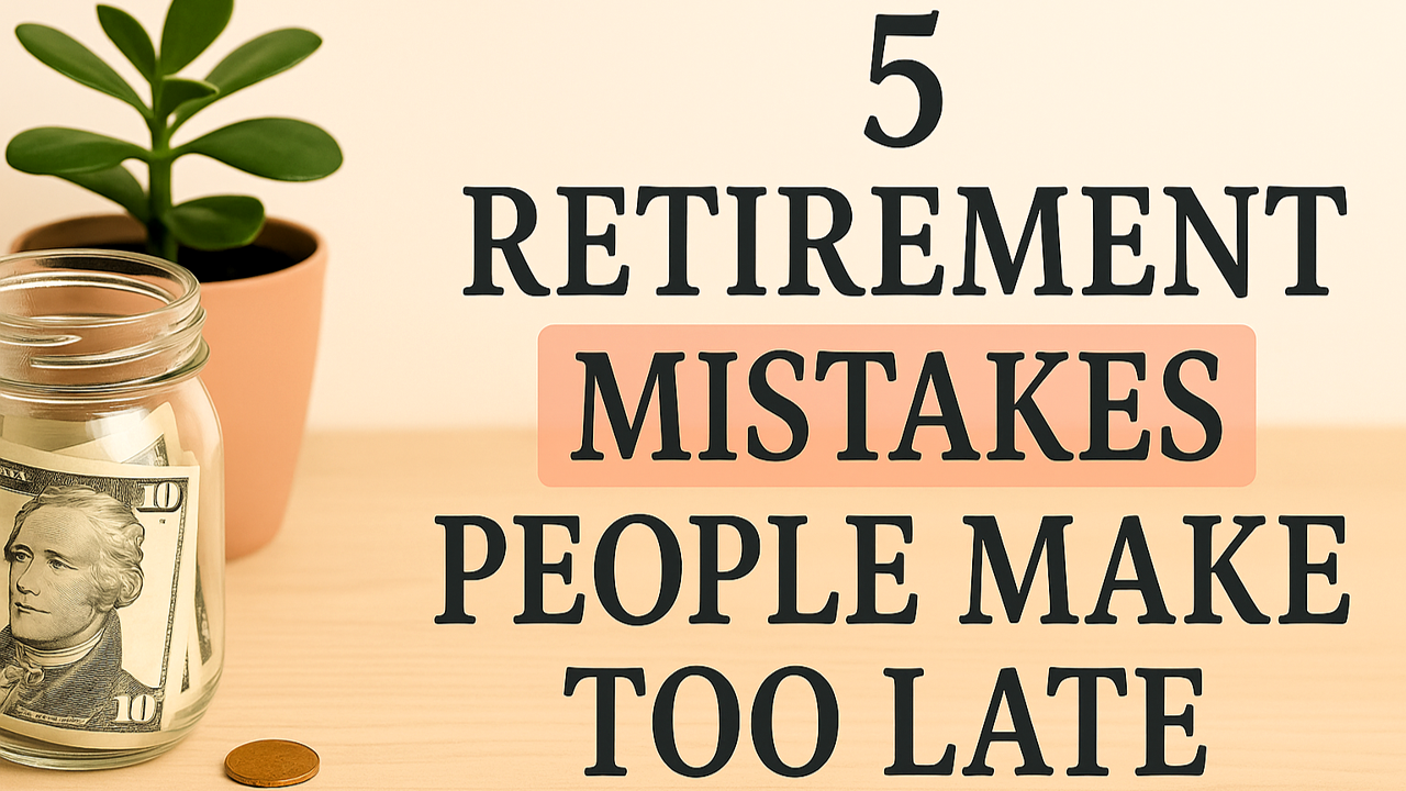 5 Retirement Mistakes People Make Too Late