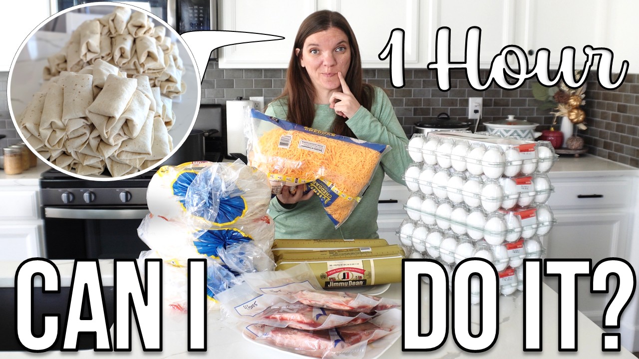 I Tried Making 100 Breakfast Burritos in 1 Hour